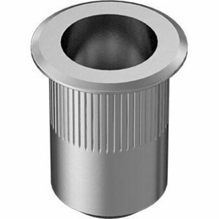 BSC PREFERRED Aluminum Heavy-Duty Rivet Nut 5/16-18 Internal Thread.150-.312 Material Thickness, 10PK 94020A355